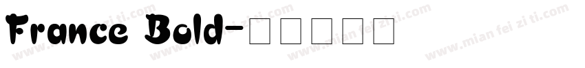 France Bold字体转换
